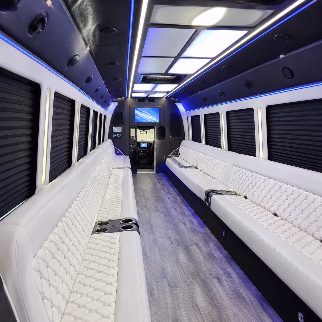 davie party bus rental interior