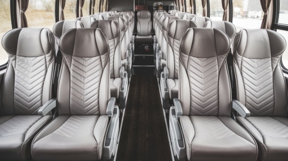 54 passenger charter bus interior