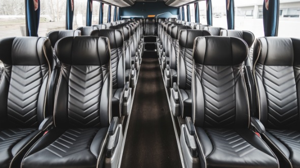 55 passenger charter bus inside coral springs