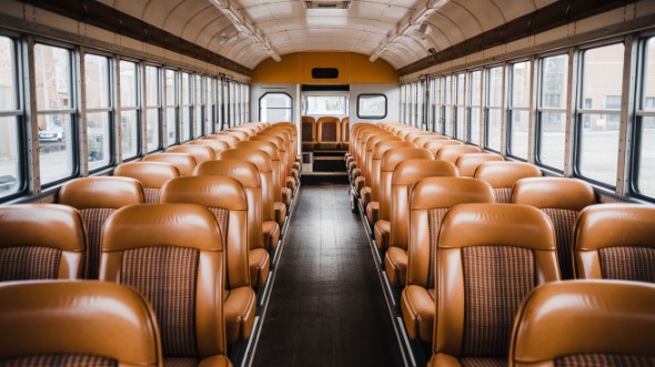 davie school bus rental inside