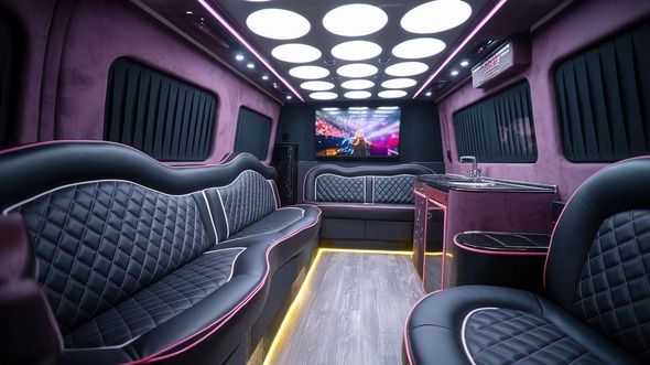 davie sprinter limo rental inside