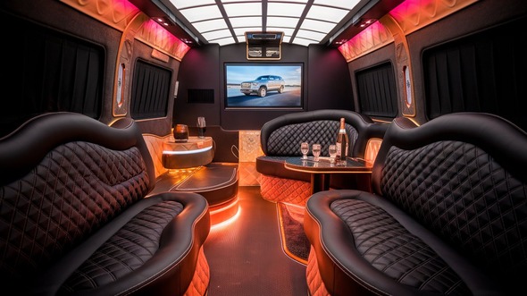 party bus rental interior hollywood