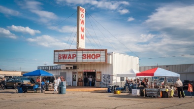 swap shop drive in theater and flea market