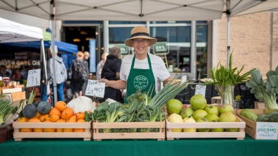 yellow green farmers market